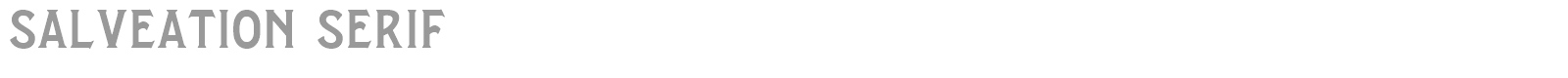 Salveation Serif font preview
